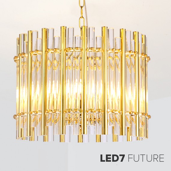 Loft Industry Modern - Tube Drum Chandelier